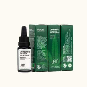 L'apaisante Huile CBD Bio, naturelle française Spectre complet
